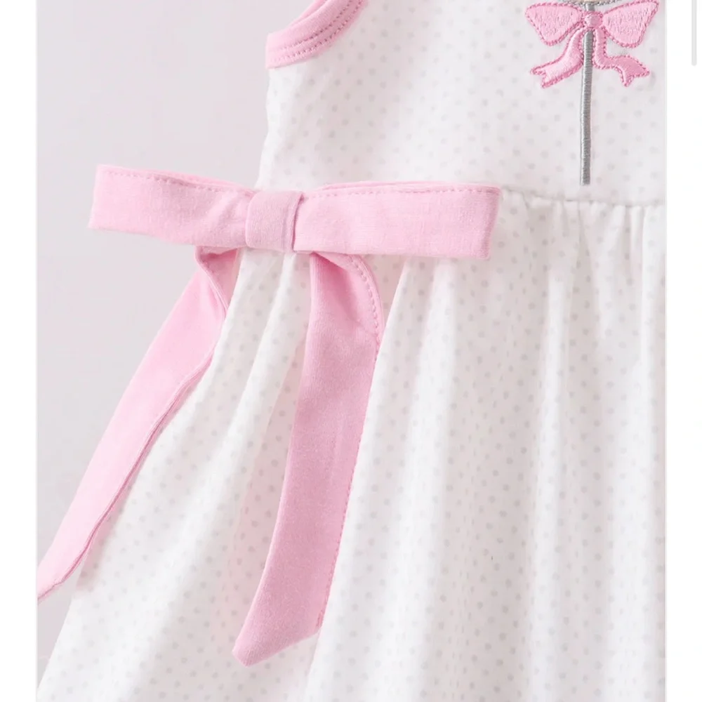 RARE Abby & Evie PINK LOLLIPOP EMBROIDERY RUFFLE SHORTS SET Girls Size 3T NWT